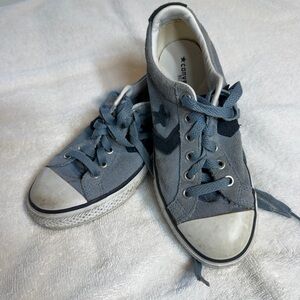 Converse Kids' All-Star Low-Top Suede leather Sneakers in Blue size 1.5